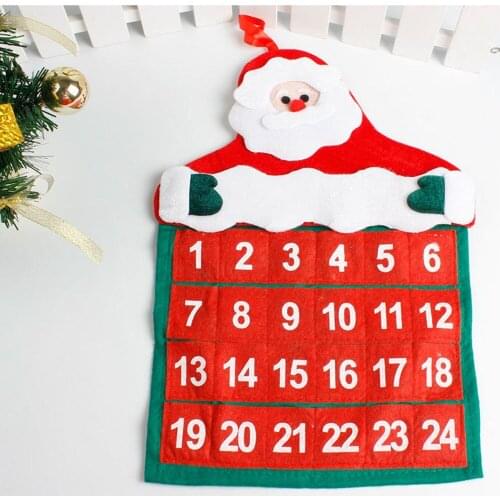 Christmas Decorations Calendar Advent Calendars Pendant Santa Claus Hotel Lobby Family Pendant