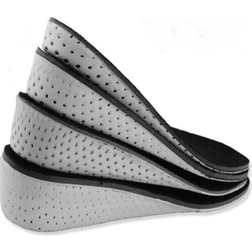 Height Increase Insole 1 Pair Hard Breathable Memory Foam Heel Lifting Inserts Shoe Lifts Shoe Pads Elevator Insoles for Unisex