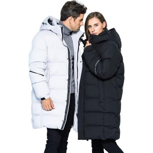 Thick Cotton Overcoat Men and Women Outdoor Training Warm down Feather Cotton-padded Jacket Mid-length Large Size Security Staff