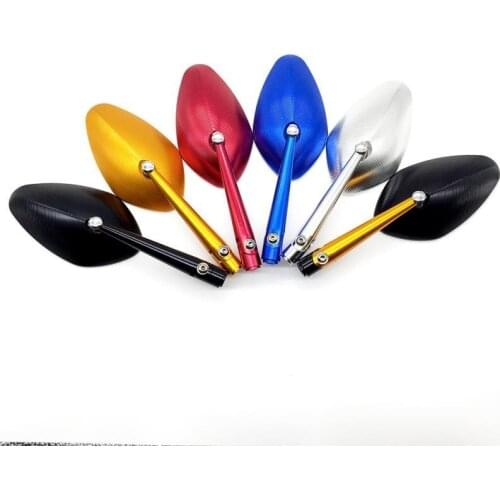 .Motorcycle Rearview Mirror Full CNC Modified Personality Universal Large Field of View Retro Mirror