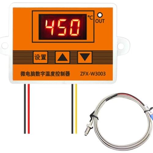 ZFX-W3003 Digital Temperature Controller Intelligent Microcomputer Temp Control Thermostat for Freezer Fridge Hatching