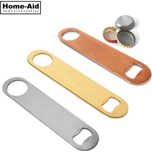 1PC Multifunction Bottle Opener Large Stainless Steel Flat Bottle Opener Tool Bar Beer Wine Openers