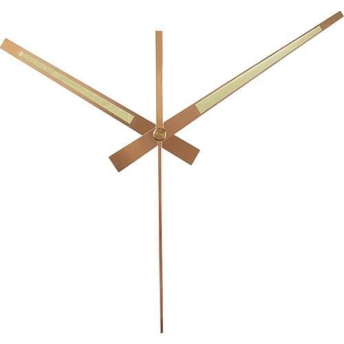 100sets S Shaft Luminous Gold Hands 98# Metal Aluminum Material Quartz Clock Accessory High Quality DIY Kits