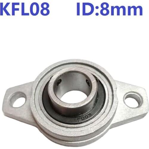 100pcs/lot KFL08 8mm Bore Diameter Zinc Alloy Bearing Bracket 8 mm Flange Pillow Block Bearing For CNC FL08