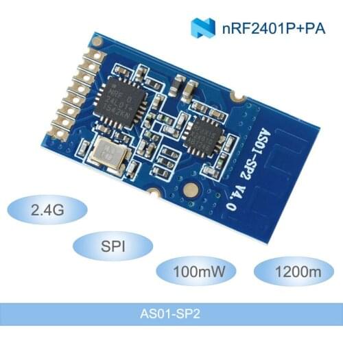2.4G Wireless RF Modules 1200m Long Distance NRF24L01+PA+LNA 2.4ghz Wireless Modules 100mW SPI rf Transmitter and Receiver