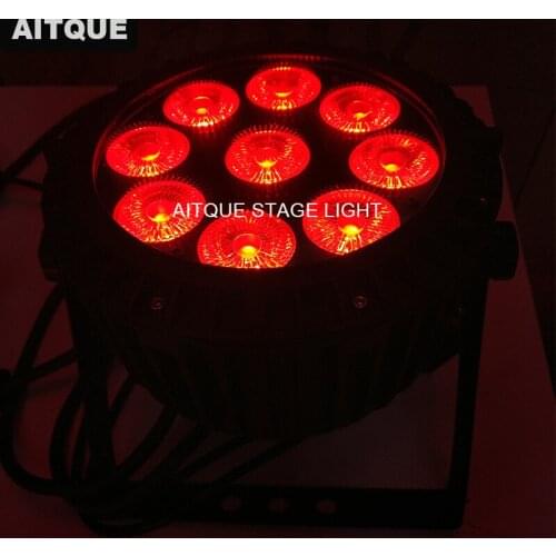 2lot Disco lights multicolored LEDs 9x10w led par ip65 light 9x10 led par rgbw led par waterproof