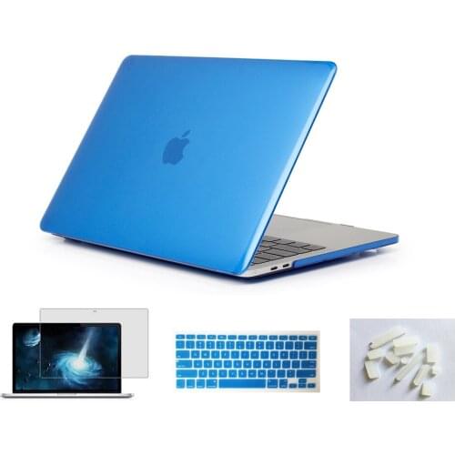 4in1 Matte Rubberized Hard Case Cover Skin Set For Apple Macbook Pro 13 15 inch with/out Touch Bar A1989/A1990/A1706/A1708