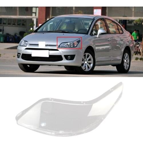 CAPQX For Citroen C-Quatre 08-11High Quality Front Headlamp Lampshade Headlight Waterproof Bright Head light Shade Shell Cover