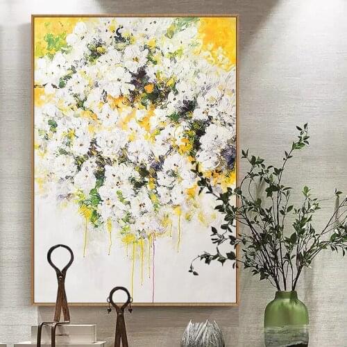 EECAMAIL gypsophila flower painting modern decoration diamond painting DIY 5d No Frame Full diamond embroidery