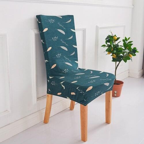 Spandex Chair Cover Stretch Home Dining Elastic Floral Print Chair Covers Multifunctional Spandex Elastic Cloth Universal Size