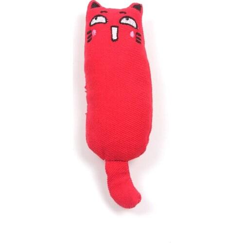 1pc Catnip Pet Cat Toys Interactive Cute Cat Expression Thumb Toy Canvas Fabric Wear-Resistant Catnip Pillow Kitten Accessories