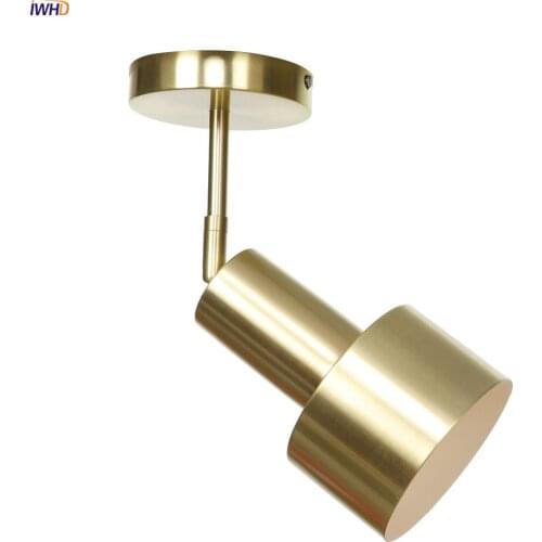 IWHD Iron Nordic LED Wall Lamp Fixtures Vintage Wall Lamps Creative Wandlamp adjustable Mirror Light Applique Murale Luminaire