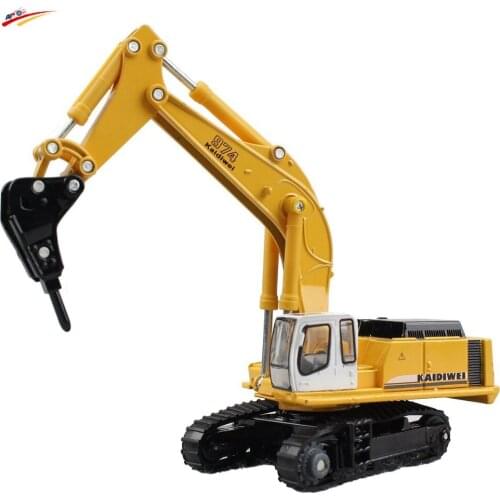 Alloy Diecast Drilling Machine Truck 1:87 Model Broken Engineering Truck Childrens Baby Collection Toys & Gifts For Kids