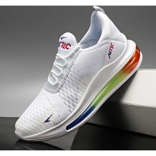 Mens shoes, sports shoes, spring full-palm cushioned running shoes, lightweight shock-absorbing casual shoes