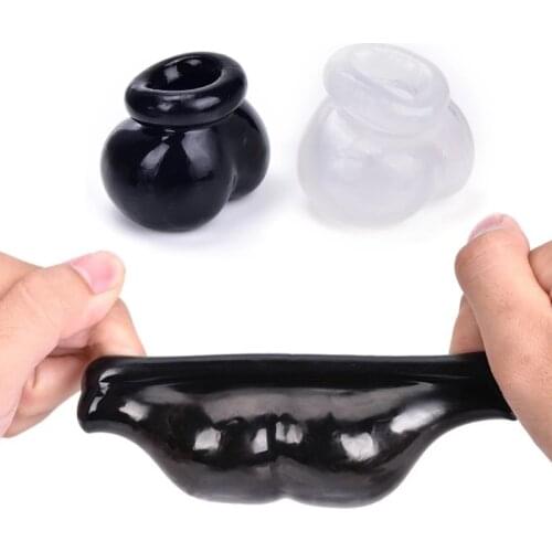 Soft Silicone Penis Rings Cock Ring Sex Toys For Men Scrotum Bondage Restraint Chastity Cage Male Penis Sleeve Delay Ejaculation