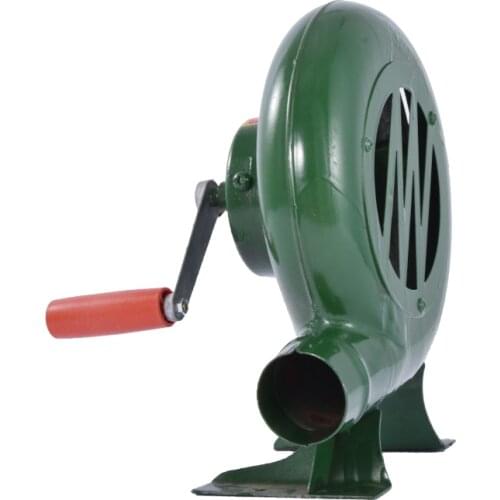 New Household Blower Outdoor Hand Crank Blower Manual Barbecue Booster Small Blower 250W 50MM Outlet Diameter 1:36 Speed Ratio