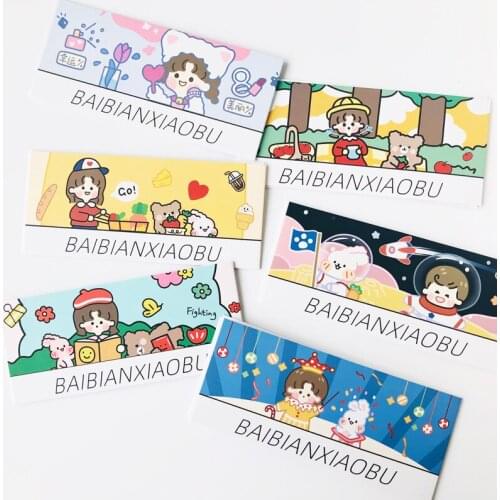 4 Sheets /Pack Cute Girls and Cats Decoration Stickers DIY Diary Notebook Stickers