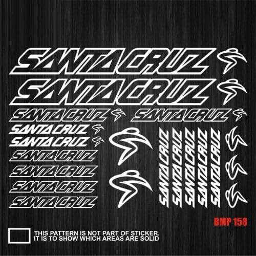 Bicycle frame stickers road bike mountain bike MTB Track bike TT bike fat bike decal reflective stickers for SANTA_CRUZ stickers