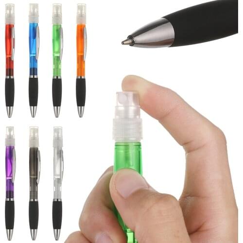 New Spray Gel Pen Ballpoint Pen 3ml Mini Refillable Portable Travel Disinfectant Pump Perfume Bottle Stationery Writing Tool