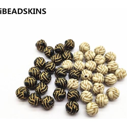 New arrival! 11mm 730pcs/lot Acrylic antique style knot Beads for Stud earring accessories parts,hand Made Jewelry DIY