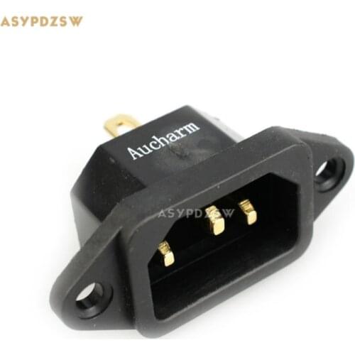 Aucharm IEC 4N Purple copper gold-plated 10A/250V HIFI REC AC Power socket