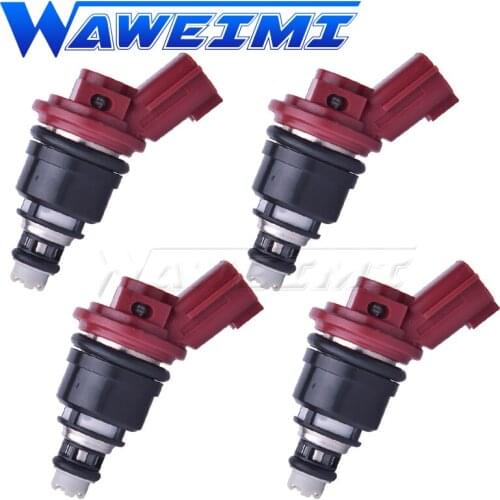 WAWEIMI 4 Pieces Fuel Injector 16600-RR544 For Nismo Silvia Skyline SR20 S13-S15 SR20DET KA24DE 16600RR544