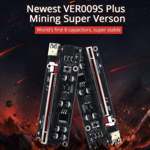 Upgraded PCI-E Riser with LED Light Reliable Stable Safe 60cm 3.0 Extension Cable Convenient GPU Mining Rigs Extension Cable