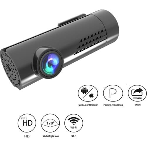 Mini Car DVR Dash Cam 1080P Full HD Car Dash Camera Android Wi-Fi Auto Driving Vehicle Video Recroder 24H Parking Camera Dashcam