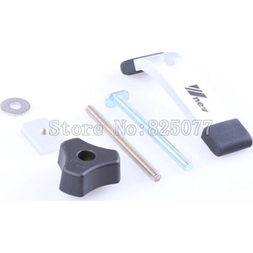 6Sets Quick Acting Hold Down Clamps Hold Down Device for T-Slot Clamp T-Tracks Wood working Tools KF1022