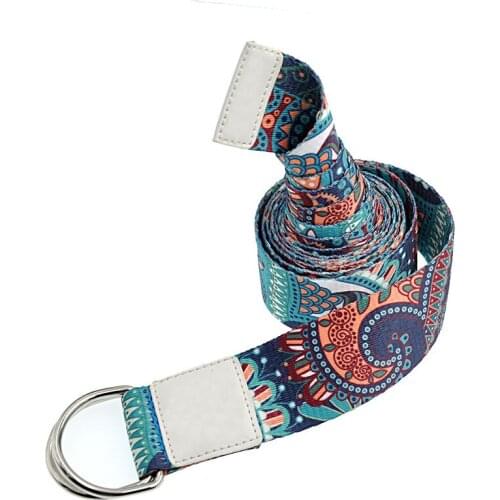 Women Printed Pull Rope Resistance Strap Dance Training Tension Belt Stretching Pilates Yoga WHShopping