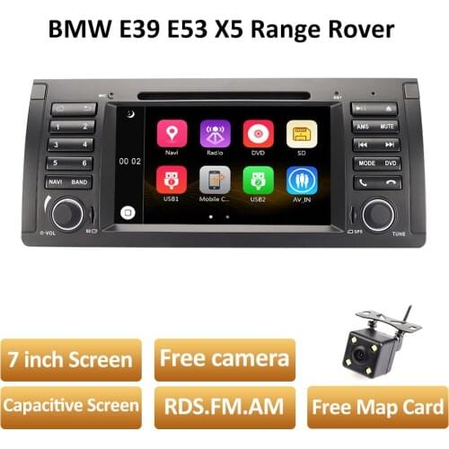 1 Din 7'' Car DVD Player For BMW E39 E53 X5 Range Rover Steering wheel Control Bluetooth GPS Navigation Auto Stereo Radio RDS