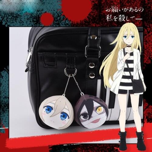 1pcs New Cartoon Anime Plush Doll Pendant Angels of Death Rachel·Gardner Zack Dumpling Toy Cosplay Props Keychain Birthday Gifts