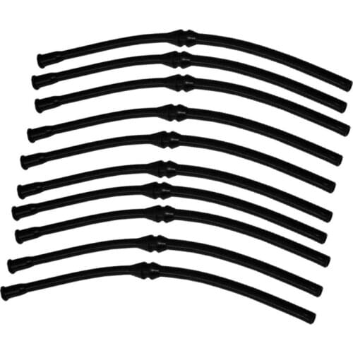 10X Black Fuel Hose Pipe For Chinese Chainsaw 4500 5200 5800 45cc 52cc MT-9999