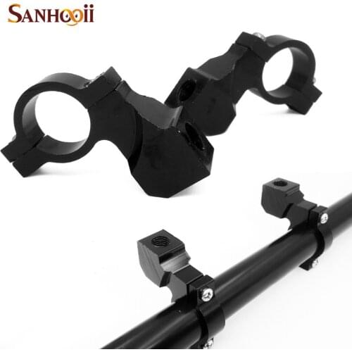 2x Motorbike Motorcycle Bicycle Rearview Side Mirror Adaptor Holder Mount Mounting Brackets Metal Clamp Base 10mm Accessories