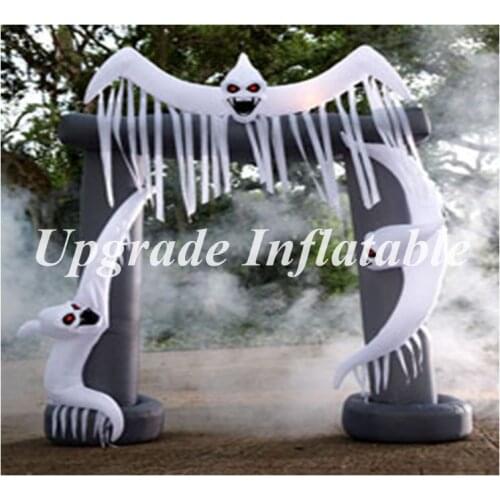 2018 newest Halloween party use inflatable halloween arch with ghost for yard decoration