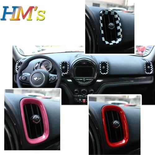 4 Pcs For Mini Countryman F60 Accessories Air Outlet Decoration Ring Sticker Kit For Mini Cooper F60 For Mini Cooper Accessories