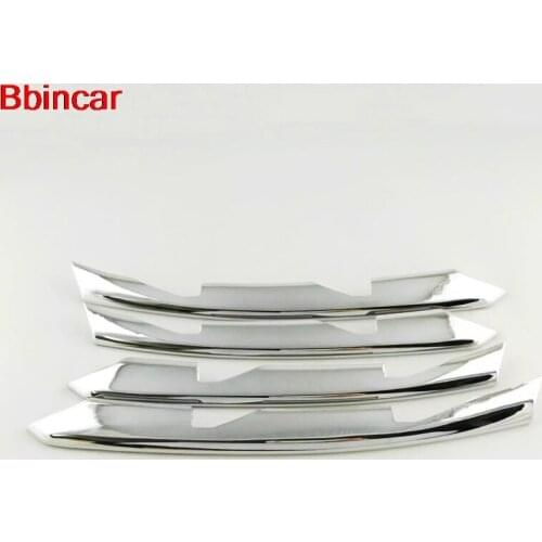 Bbincar Car Exterior Accessories ABS Chrome For Audi A4L 2016 2017 Front Foglight Fog Light Lamp Trim 4pcs
