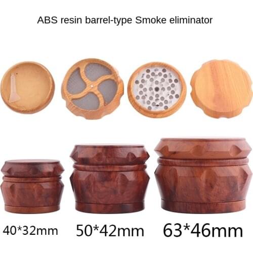 4 Layer Wood Grain Aluminum Alloy Smoke Grinders Herb Grinder 40/50/63mm Spice Grass Weed Tobacco for Smoking Weed