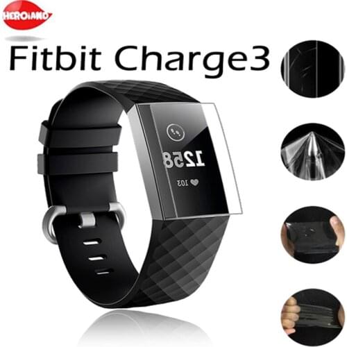 9H For Fitbit Charge 3 Explosion-proof TPU HD Full Cover Screen Protector Film For Fitbit Charge 3 O.15