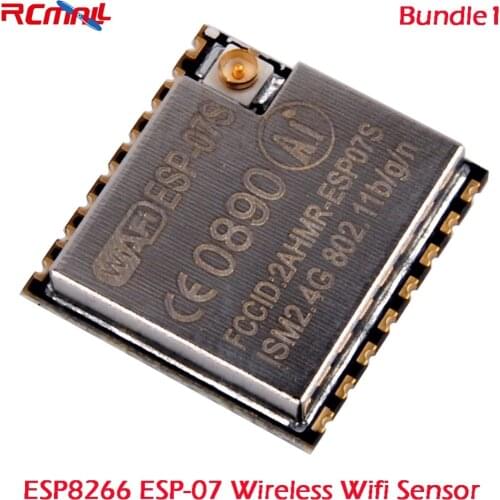 RCmall ESP8266 ESP-07 Wireless Wifi Sensor/2.4G WiFi Antenna with SMA Cable 3DBI Gain Antennas U.FL to for Arduino FZ1313 FZ2401