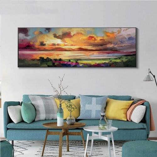 Large Diy diamond painting abstract color landscape 5D full Drill mosaic Diamant embroidery cross stitch cloud view decor FF668
