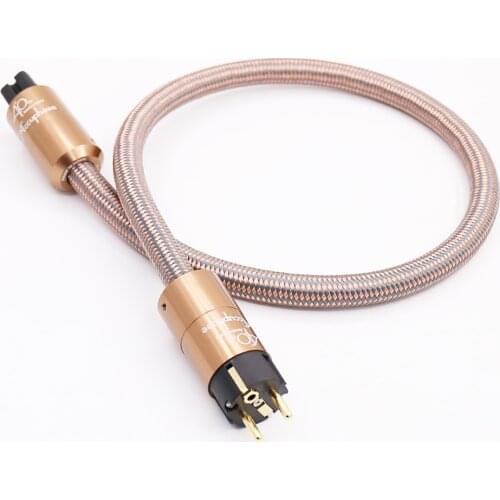 EU Power Plug Cable HI End Schuko Power Cord CD Amplifier Amp HIFI AC Mains Power CableEU Schuko Power Iine