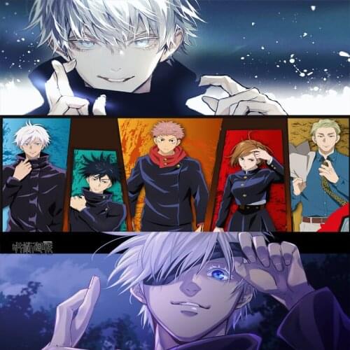 Jujutsu Kaisen Anime Cartoon Mouse Pad Gojou Satoru Yuji Itadori Oversized Anti-Slip Desk Mat Office Waterproof Keyboard Mat