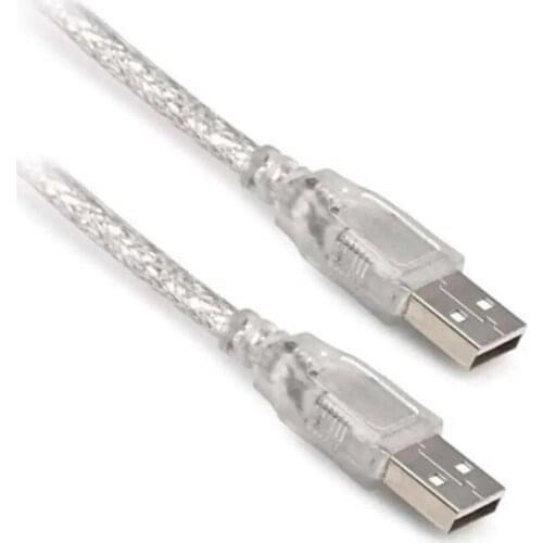 USB MALE-MALE CABLE 3 METRE TRANSPARENT S-LINK SL-165M
