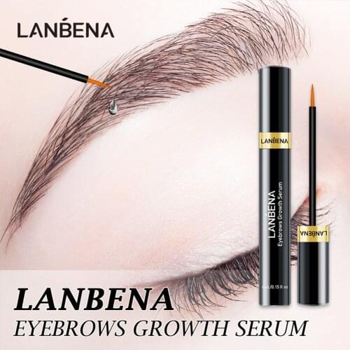 LANBENA Eyebrow Growth Serum Moisturizing Nourishing Eyelash Essence Promotion Thicker Eyebrow Growth Lengthening Makeup Tool