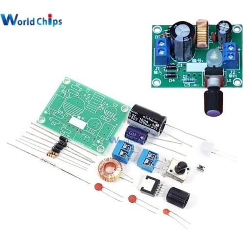 LM2596 Adjustable Voltage Stabilizer Precise Buck Step Down Power Supply Board Module 3.2V-40V to 1.23V-35V DIY Kit