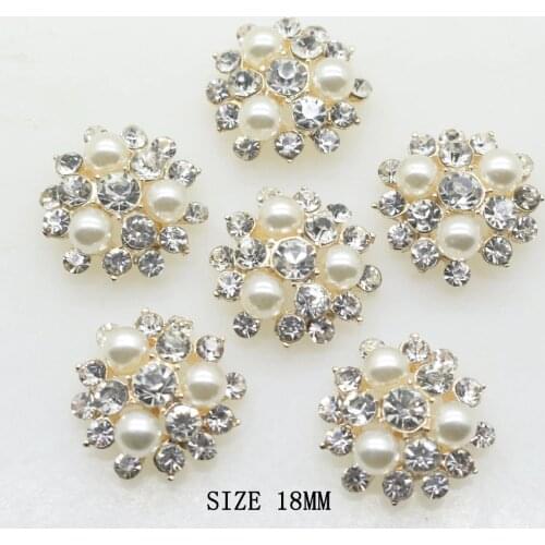 2018 Fashion 10pcs/Lot 18MM Round Buttons Decor accessories DIY Sewing Beautiful Button Wedding Wholesale Price
