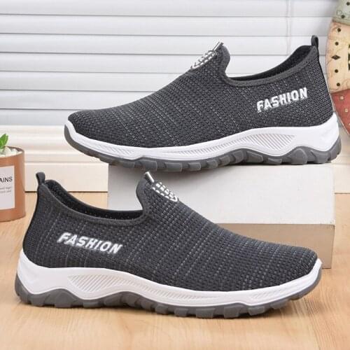 Feizhi mens shoes casual sports shoes mens Korean fashion running shoes mens lazy shoes mens shoes new 2021