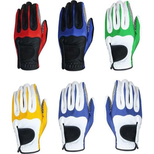 New 1 Pcs Mens Premium Golf Glove Left Hand Right Hand Micro Soft Fiber Breathable Golf Gloves Elastic Sport Mitten