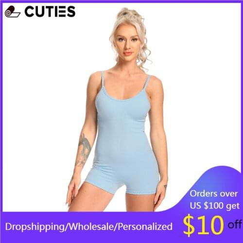 Solid One Piece Yoga Pants for Women Seamless Yoga Shorts Breathable Quick Dry Sport Wear for Fitness Jumpsuits Femme 2021